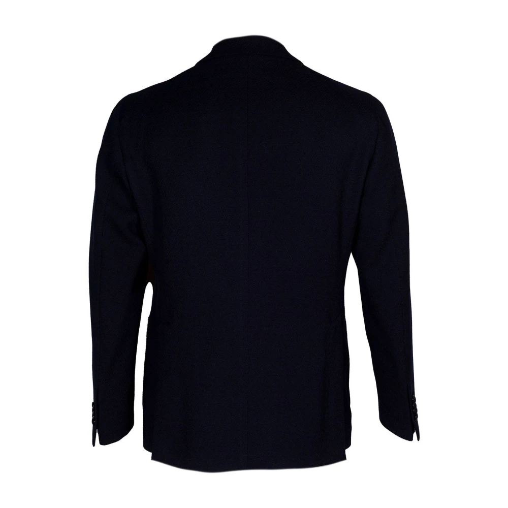 Tagliatore Heren blazer. Dubbelrijig model met peak revers. Regular fit. Opgestikte zak. Geweven stof. Gemaakt in Italië Blue Heren