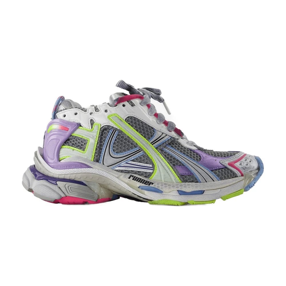 Balenciaga Gradient Mesh Sneakers – Dames Schoenen Grijs