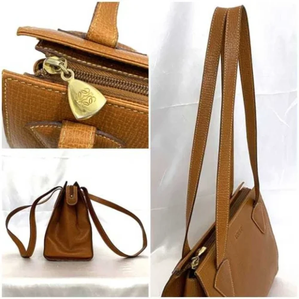 Loewe Pre-owned Leather shoulder-bags Brown Dames
