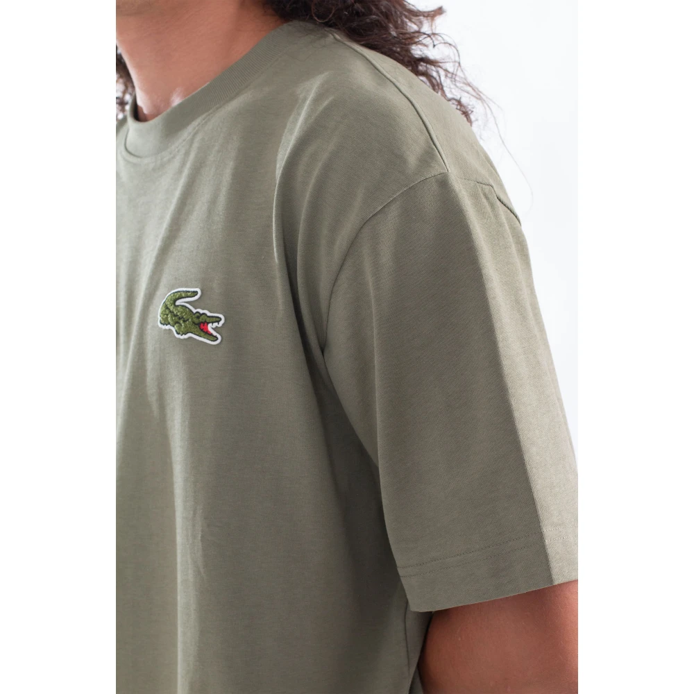 Lacoste Losse Croc Tee in BMY Green Heren