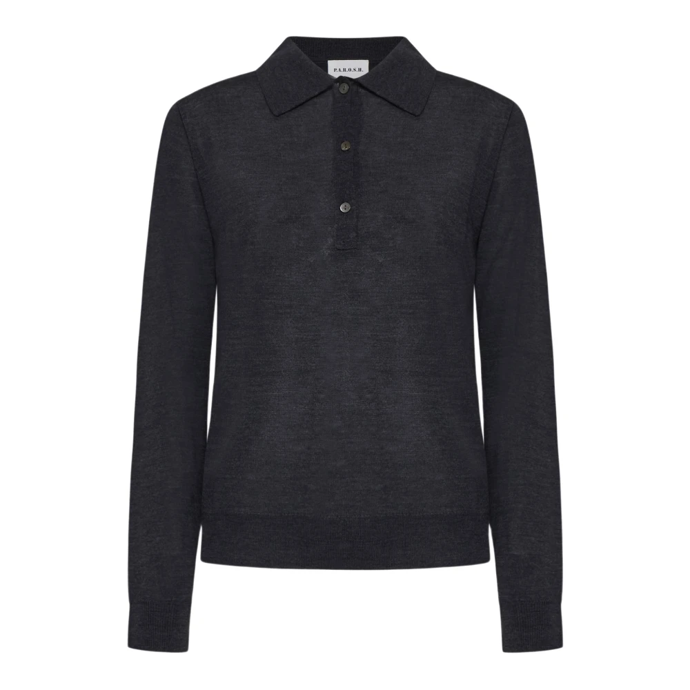 P.a.r.o.s.h. Anthracite T-shirts en Polos Collectie Gray Dames