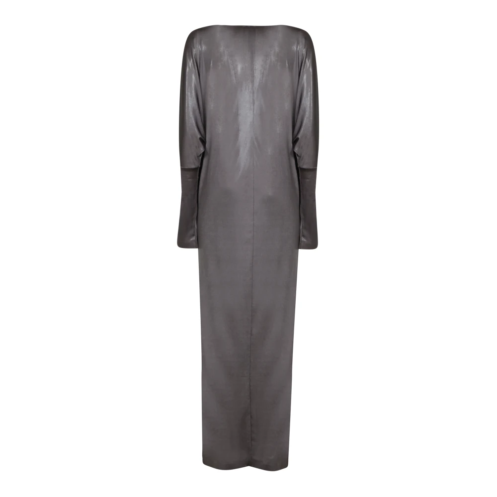 Norma Kamali Elegante Grijze Jurk Aw24 Gray Dames
