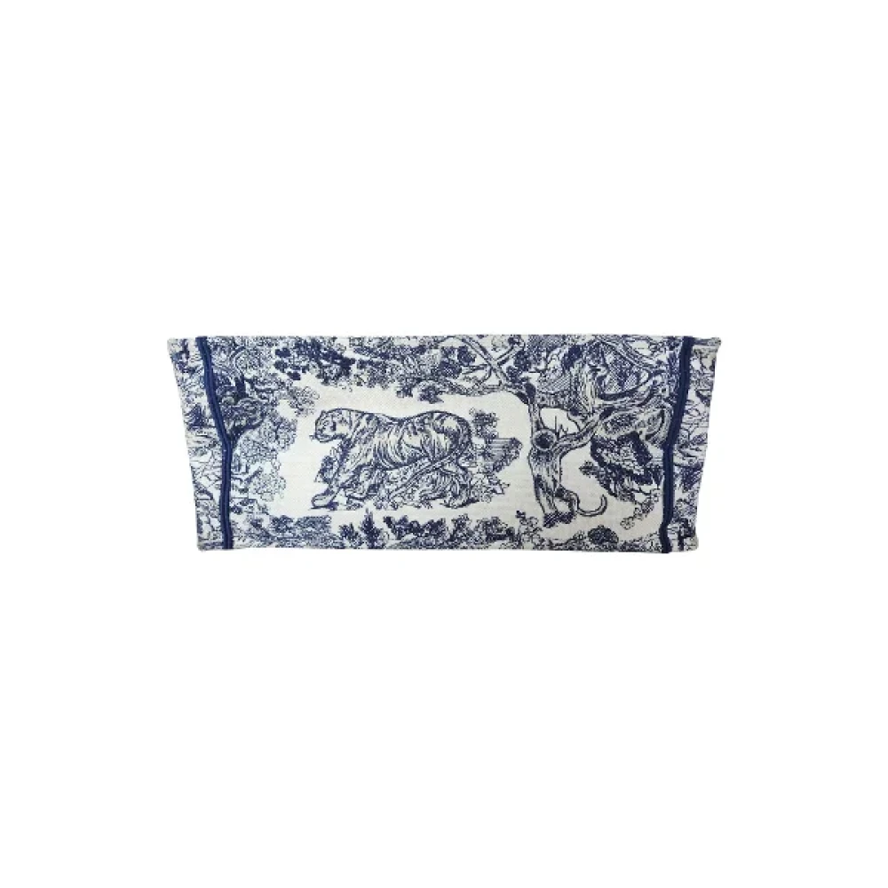 Dior Vintage Pre-owned Canvas totes Blue Dames