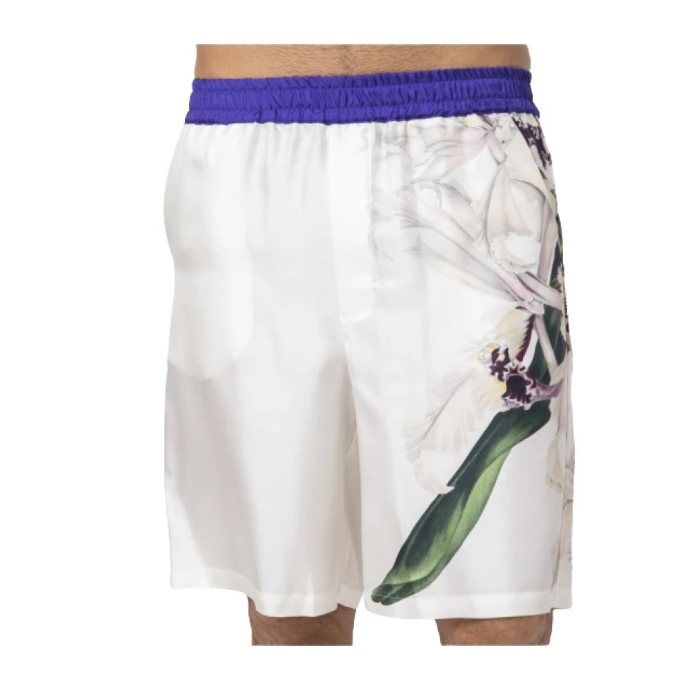 Pierre-Louis Mascia Bloemen zijden Bermuda shorts Multicolor Heren