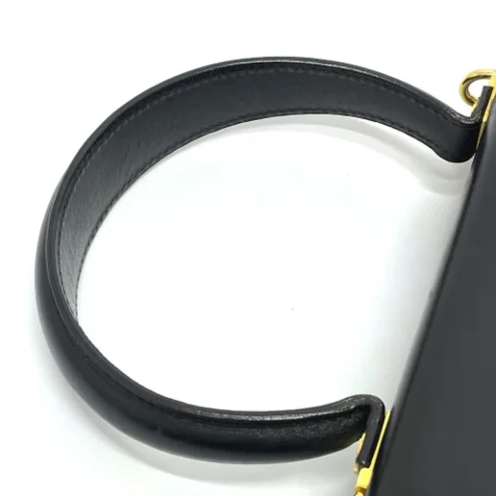 Salvatore Ferragamo Pre-owned Leather handbags Black Dames