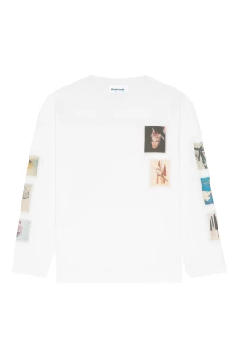 Avslappnad T-shirt Polaroid Långärmad