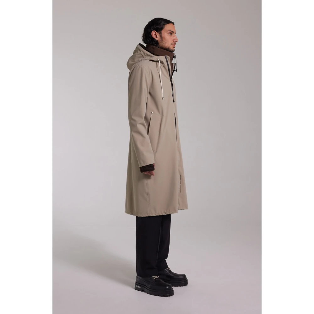 Stutterheim Lichtgewicht Matte Parka voor Mannen Beige Heren