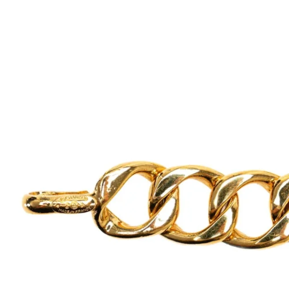 Chanel Vintage Pre-owned Metal belts Yellow Dames