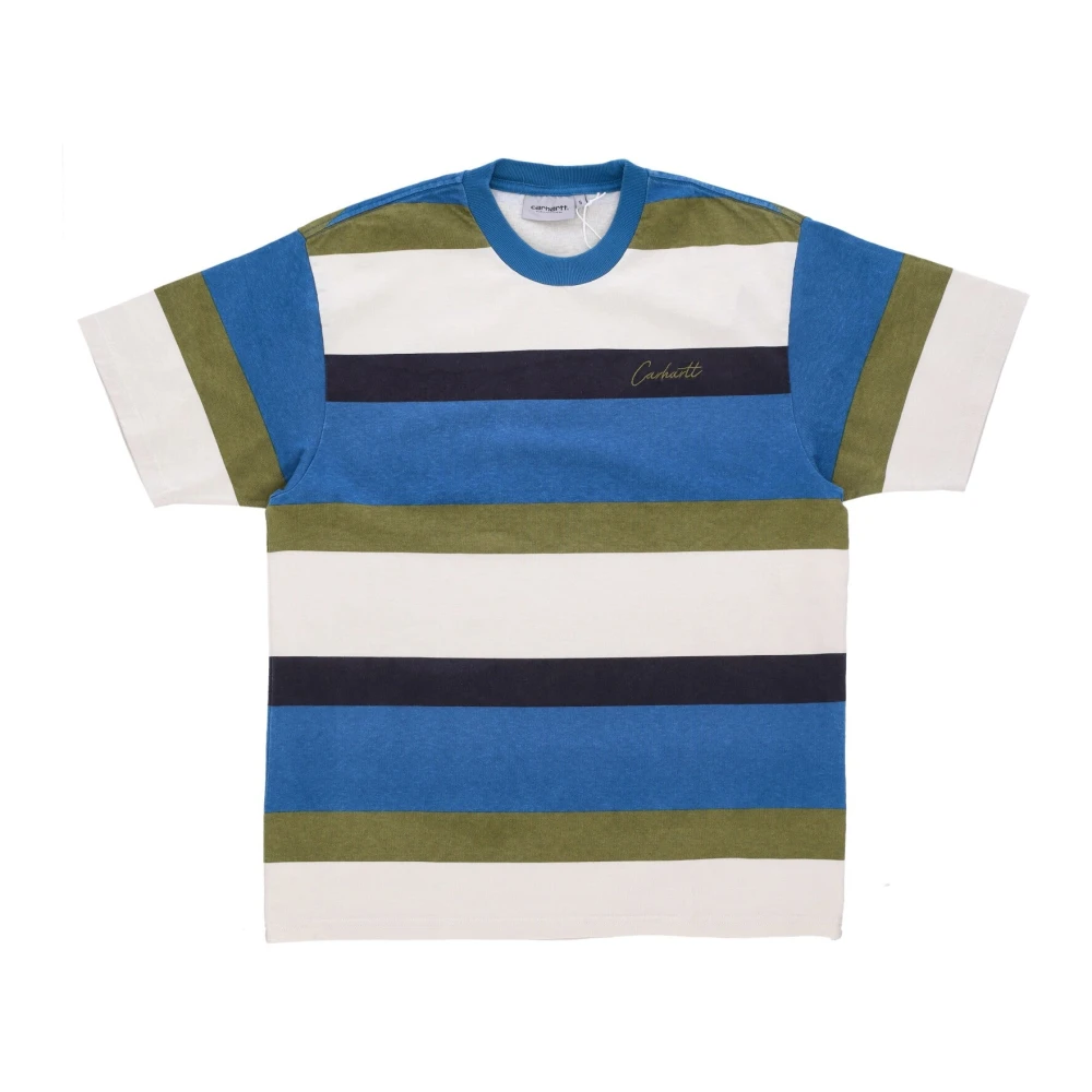 Carhartt WIP Gestreepte Tee Heavy Stone Wash T-shirt Multicolor Heren