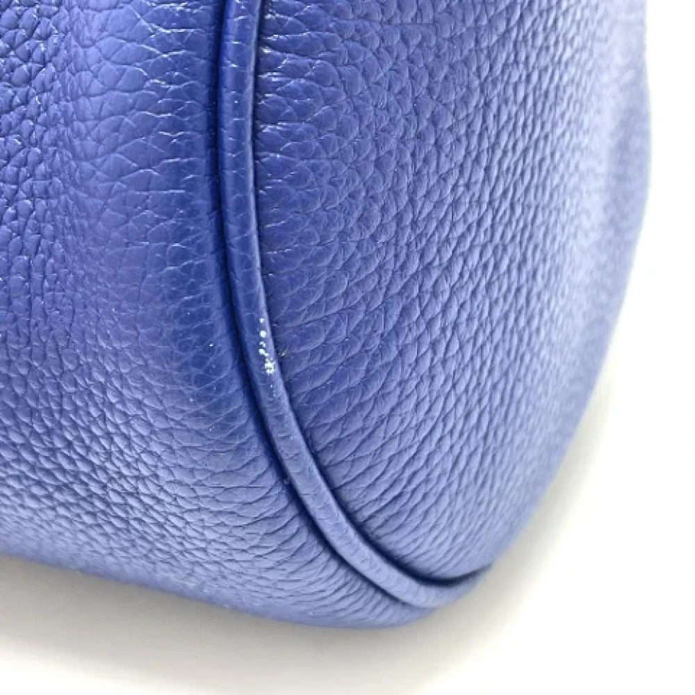 Dior Vintage Pre-owned Leather dior-bags Blue Dames
