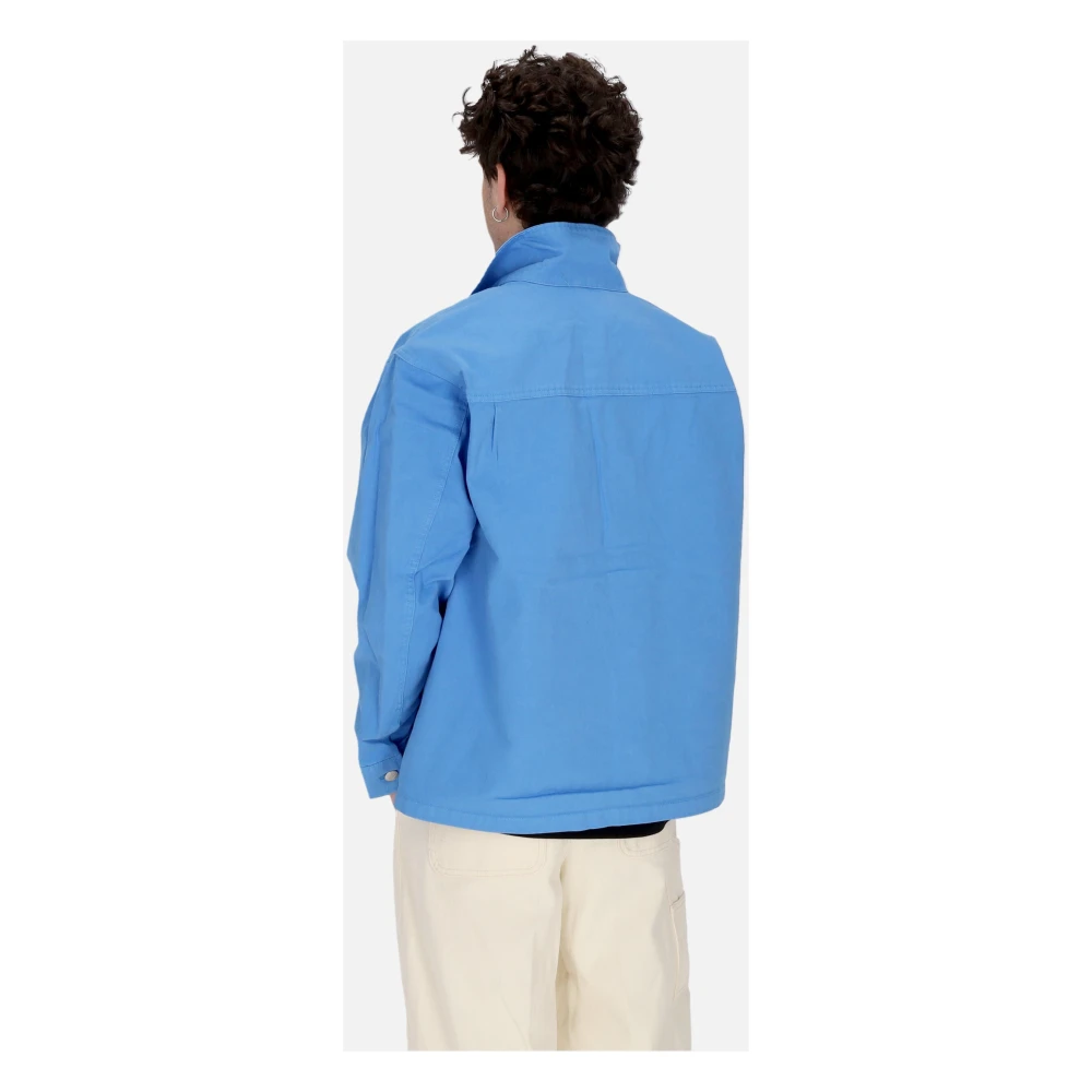 Obey Blauwe Shirtjas met Kraag Blue Heren