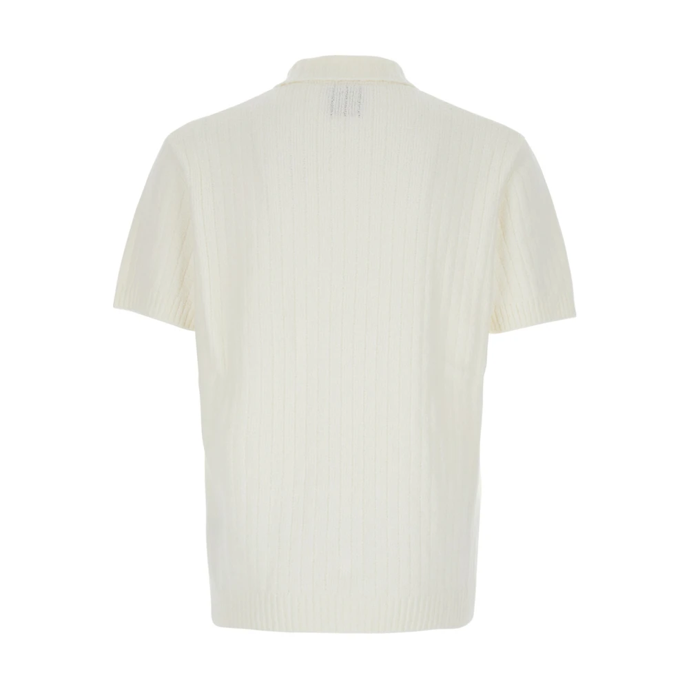 Casablanca Wit Poloshirt met Logo Borduursel White Heren