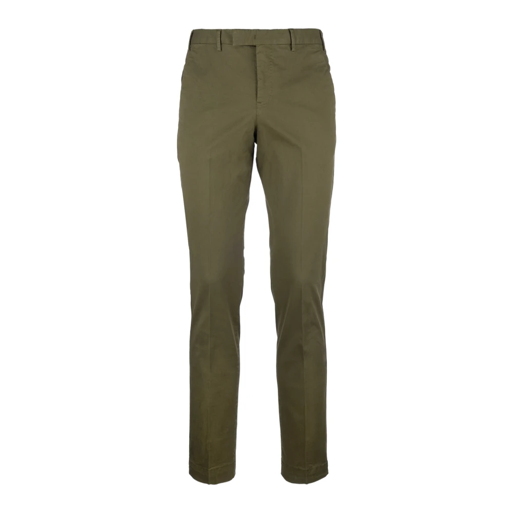 PT Torino Slim-fit Trousers Green Heren