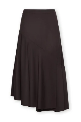 Flanellkjol med drapering