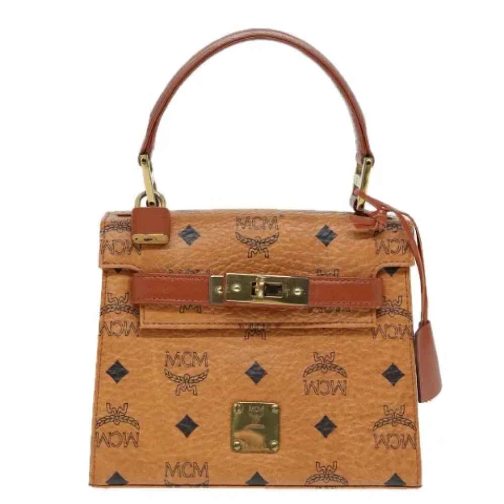 MCM Pre-owned Leather handbags Brown Dames