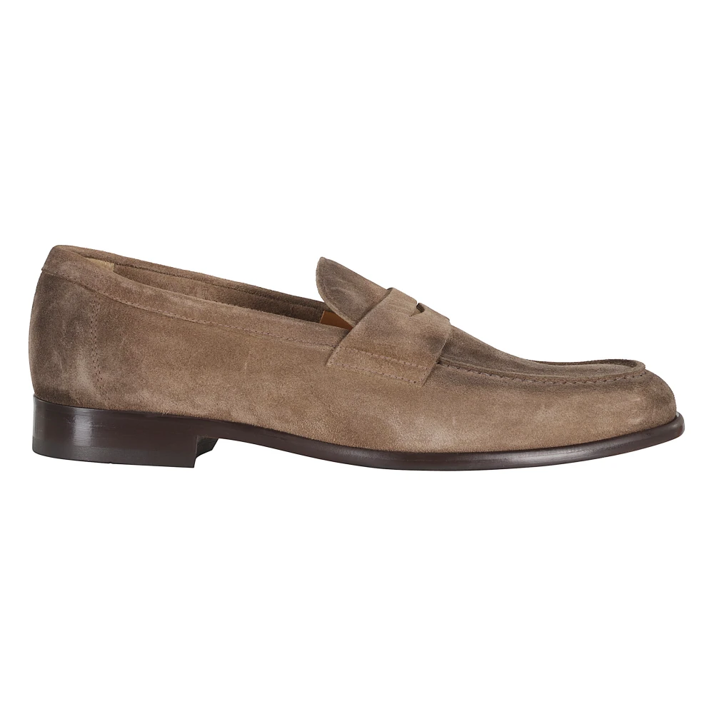 Doucal's Brown Moccasin Penny - Male - Loafers - 7 1/2 Uk - Shoes