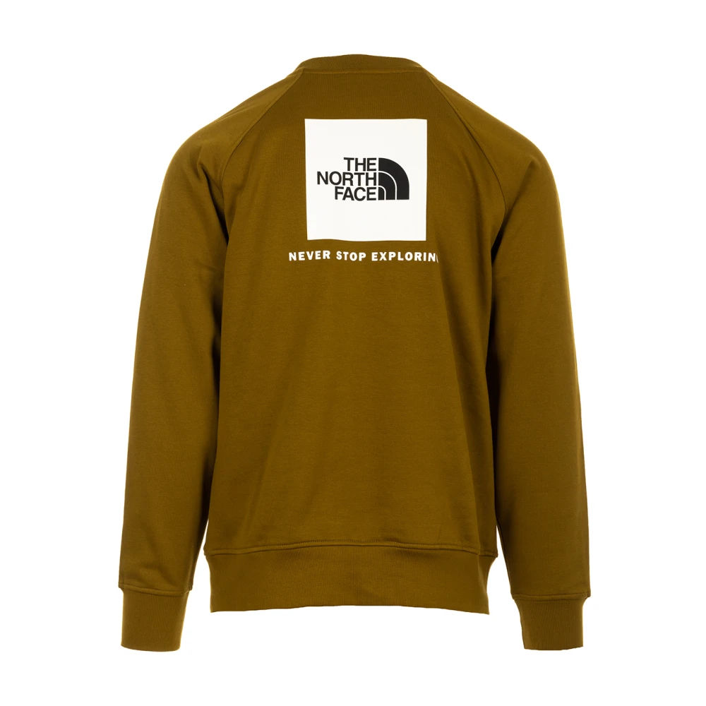 The North Face Raglan Redbox Crew Sweatshirt voor Mannen Green Heren