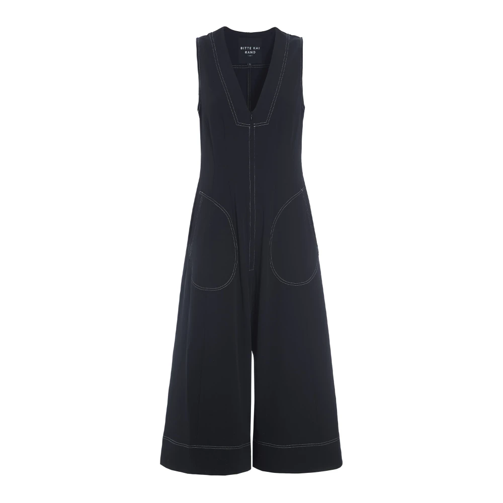 Bitte Kai Rand Tokyo Twill Jumpsuit Zwart Ivoor Steek Black Dames