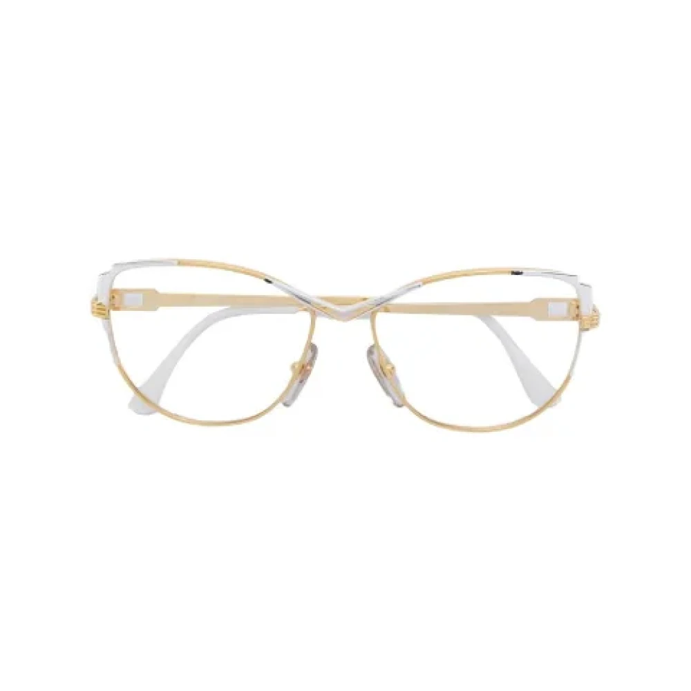 Yves Saint Laurent Vintage Pre-owned Metal sunglasses Yellow Dames