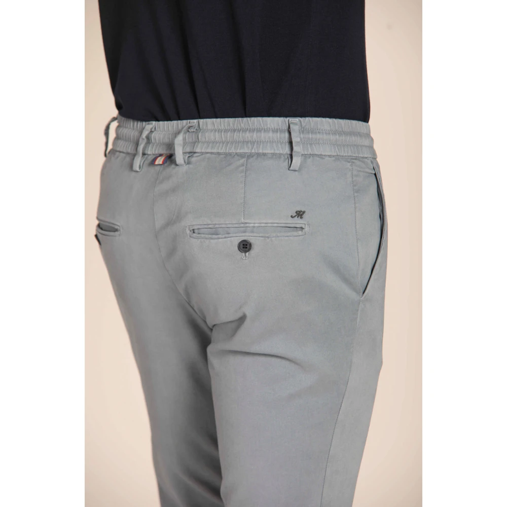 Mason's Slim Fit Jogger Chino Broek Blue Heren