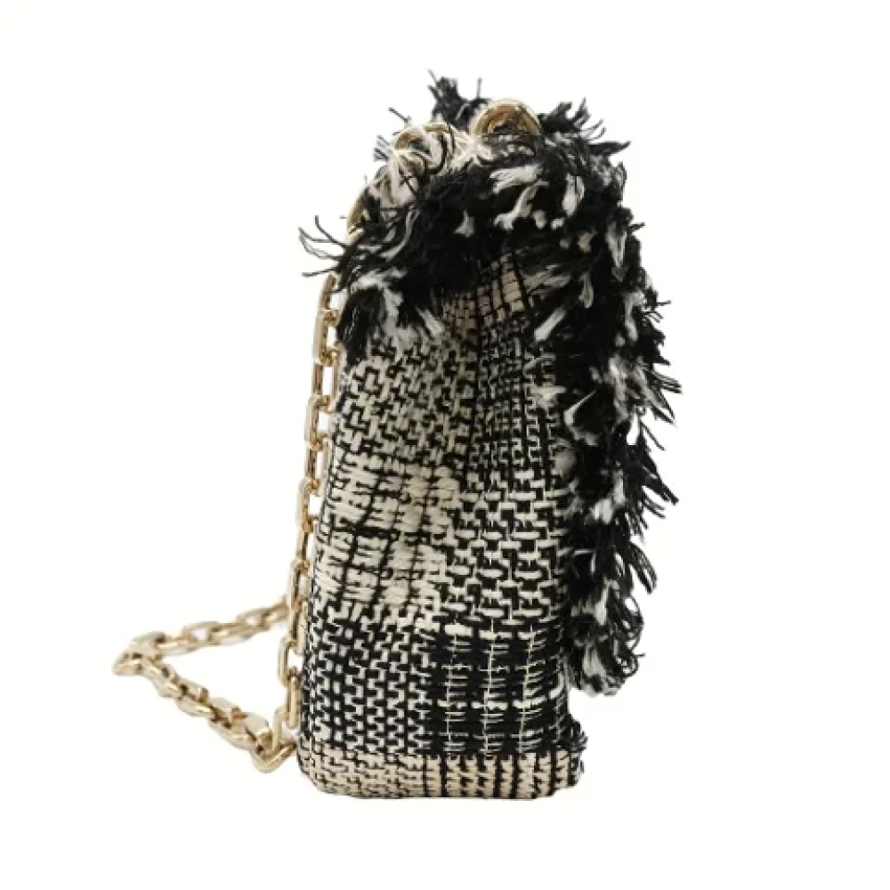 Dior Vintage Pre-owned Fabric shoulder-bags Black Dames