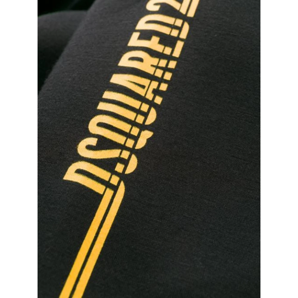 Dsquared2 Zwarte Textiel Hoodie Sweater Black Dames