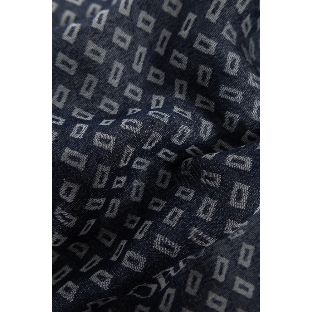 Emporio Armani Sjaal met logo Blue Heren