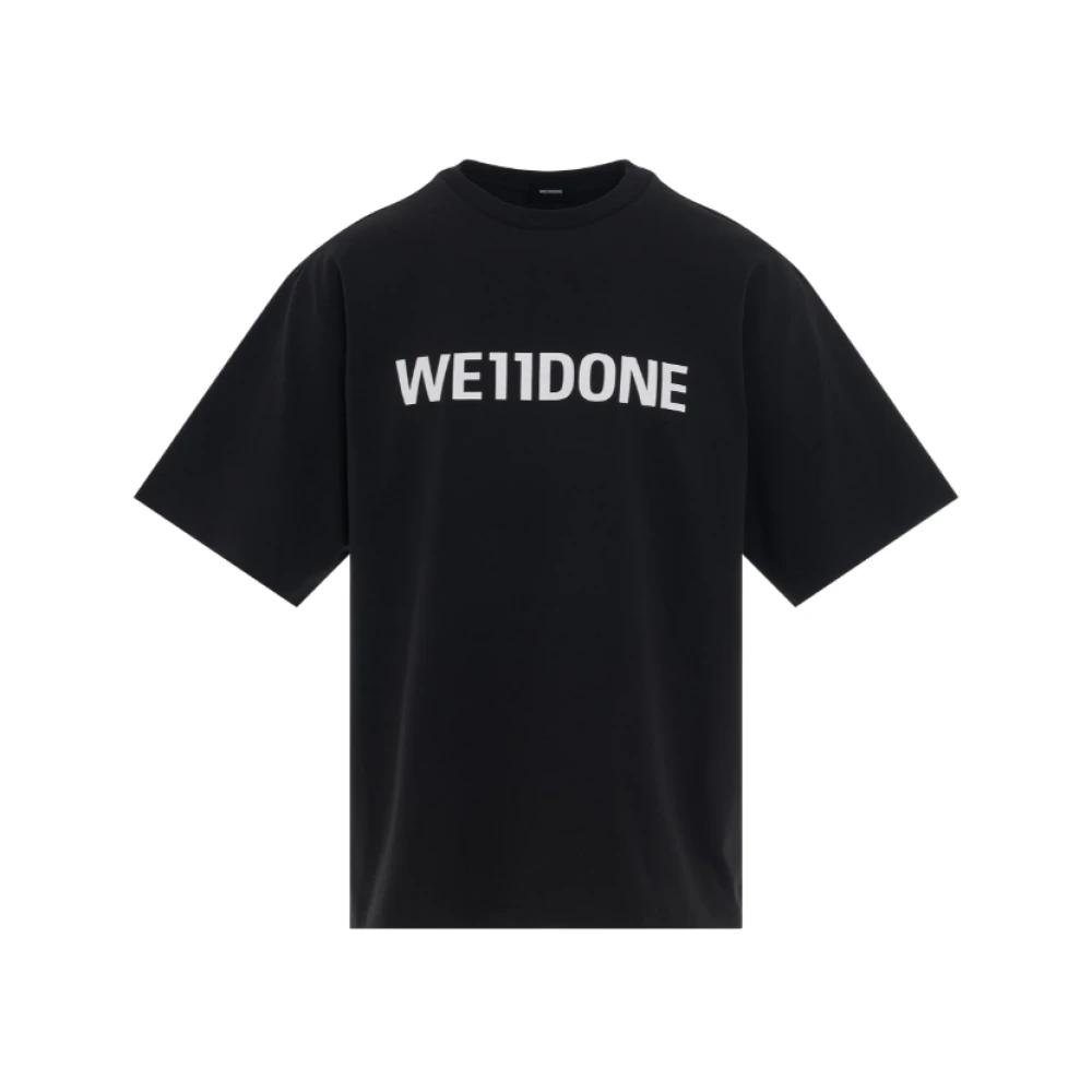 We11Done T-shirt met opvallend logo Black Heren