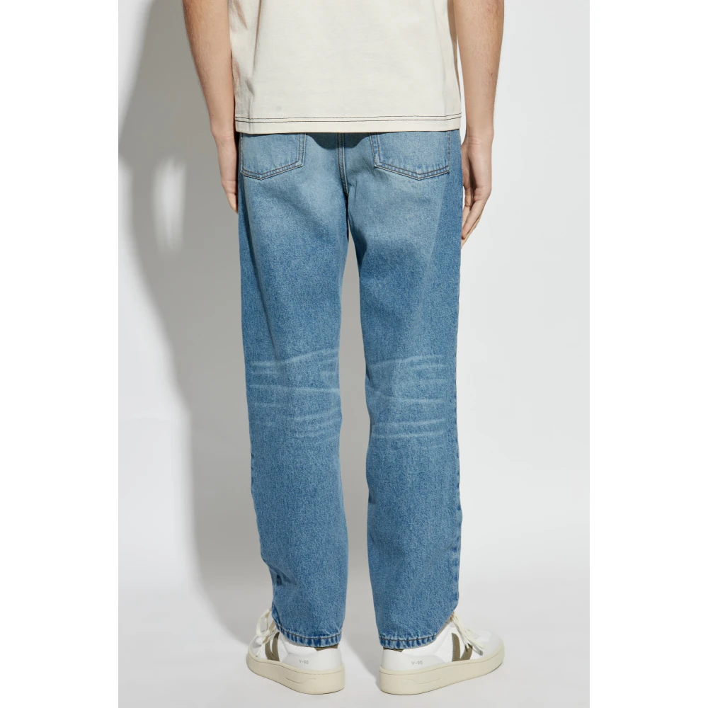Ami Paris Tapered Fit Jeans Blue Heren