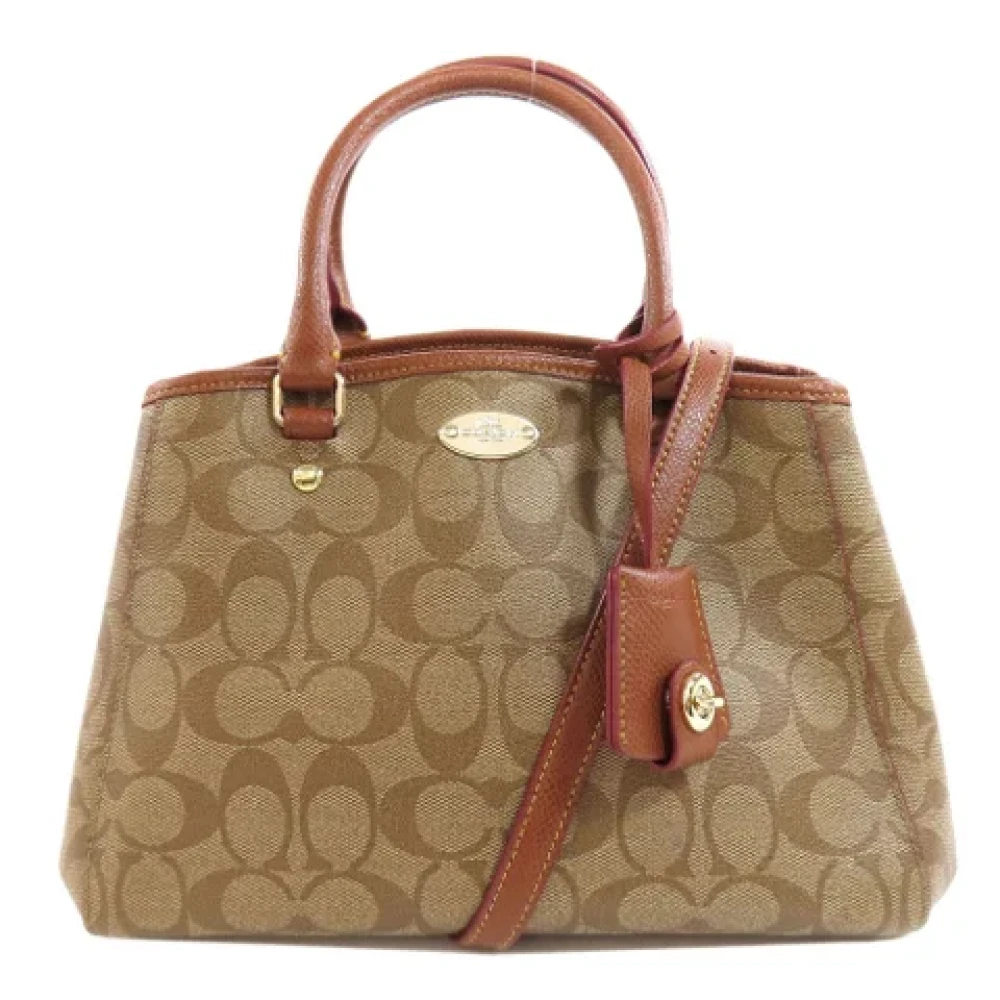 Coach Pre-owned Canvas handbags Brown Dames
