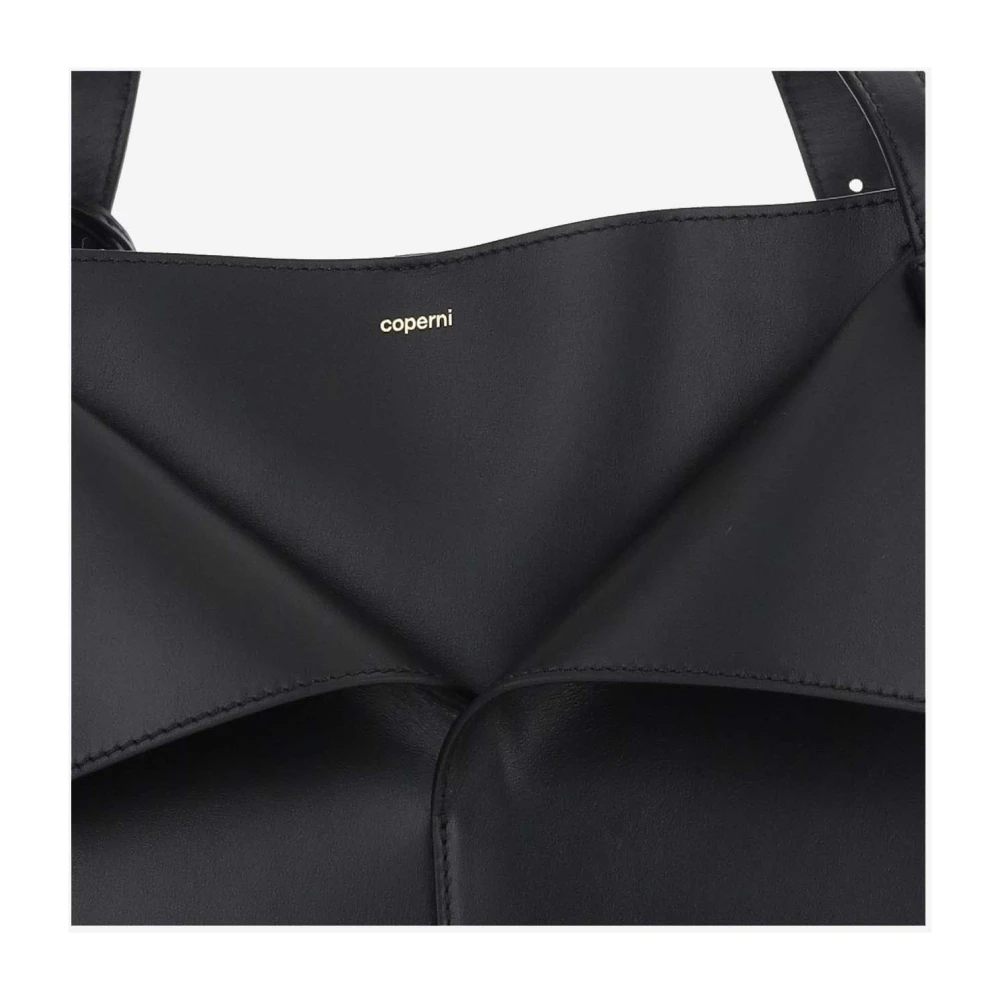 Coperni Leren tas met gespsluiting Black Dames