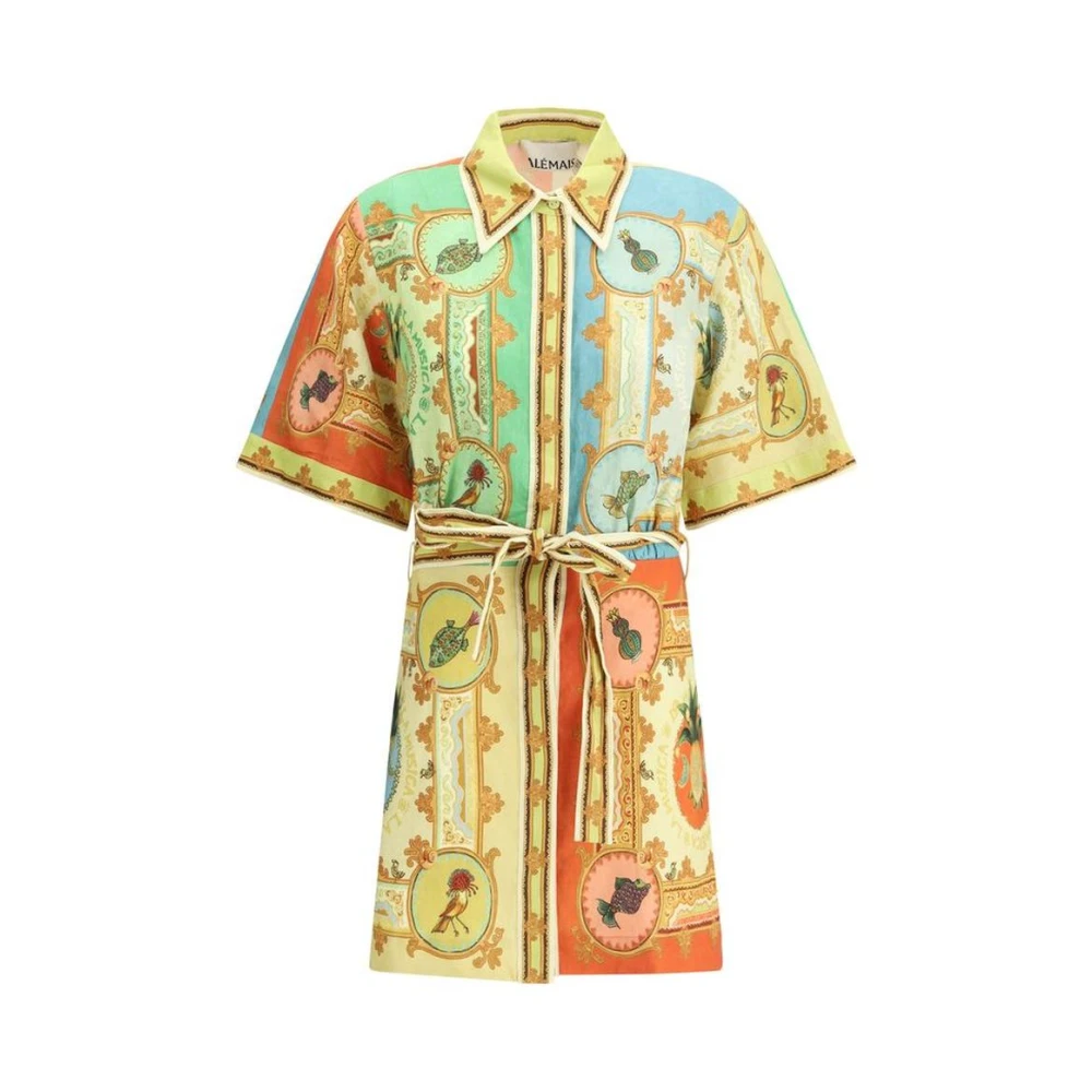 Alemais Multicolor Katoenen Overhemdjurk Multicolor Dames