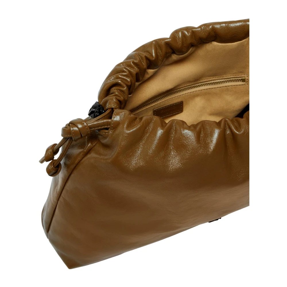 pinko Schoudertas met kettinghandvat in Olijfgroen Green Dames