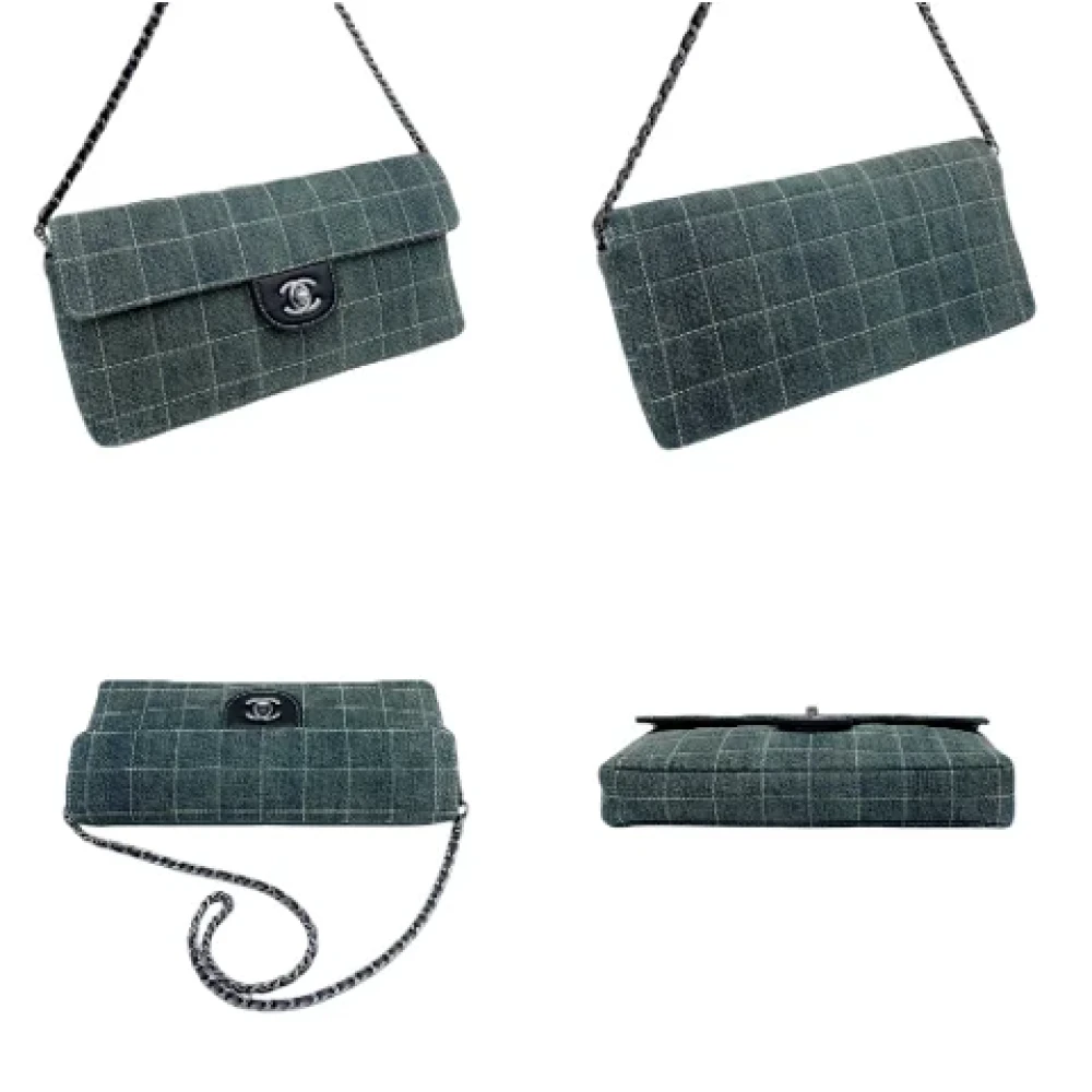 Chanel Vintage Pre-owned Denim chanel-bags Blue Dames