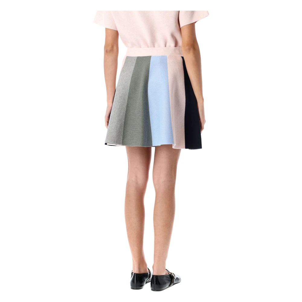 JW Anderson Blush Panel Sjaal-Gebr. Mini Rok Multicolor Dames
