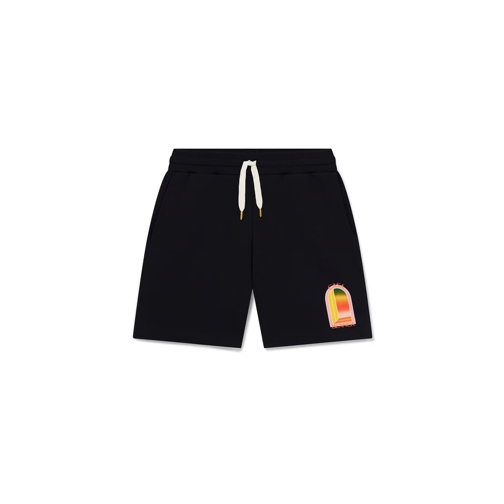 Casablanca Men's Black Gradient L'arche Sweatshorts - Casual Shorts - 2XL - Shorts