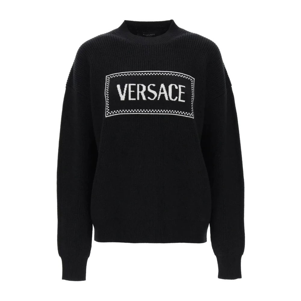 Knitwear > Round-neck Knitwear - - Versace - Modalova