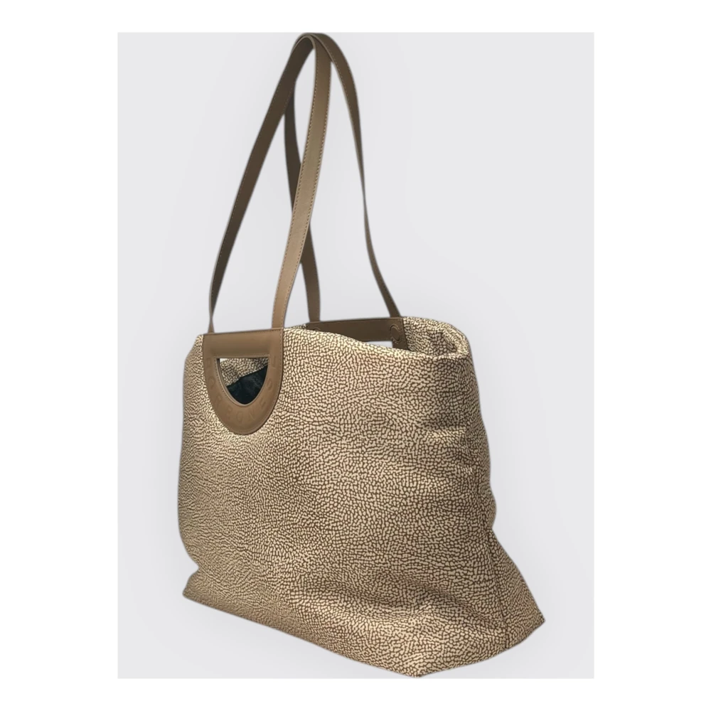 Borbonese Grote Winkel Schoudertas Brown Dames