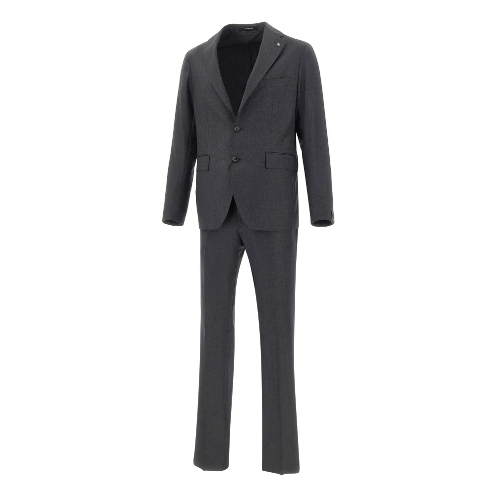 Tagliatore Mannelijk Grijs Kostuums Heren, M, Tweed, Tweedelig Pak
