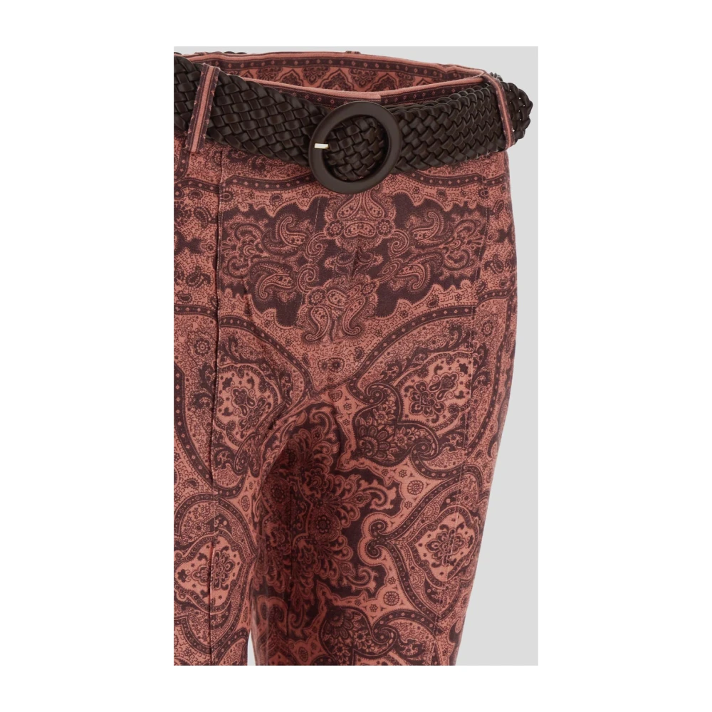 Zimmermann Wijdvallende Linnen Broek Red Dames