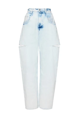 Jeans med utskurna detaljer i tunna ben