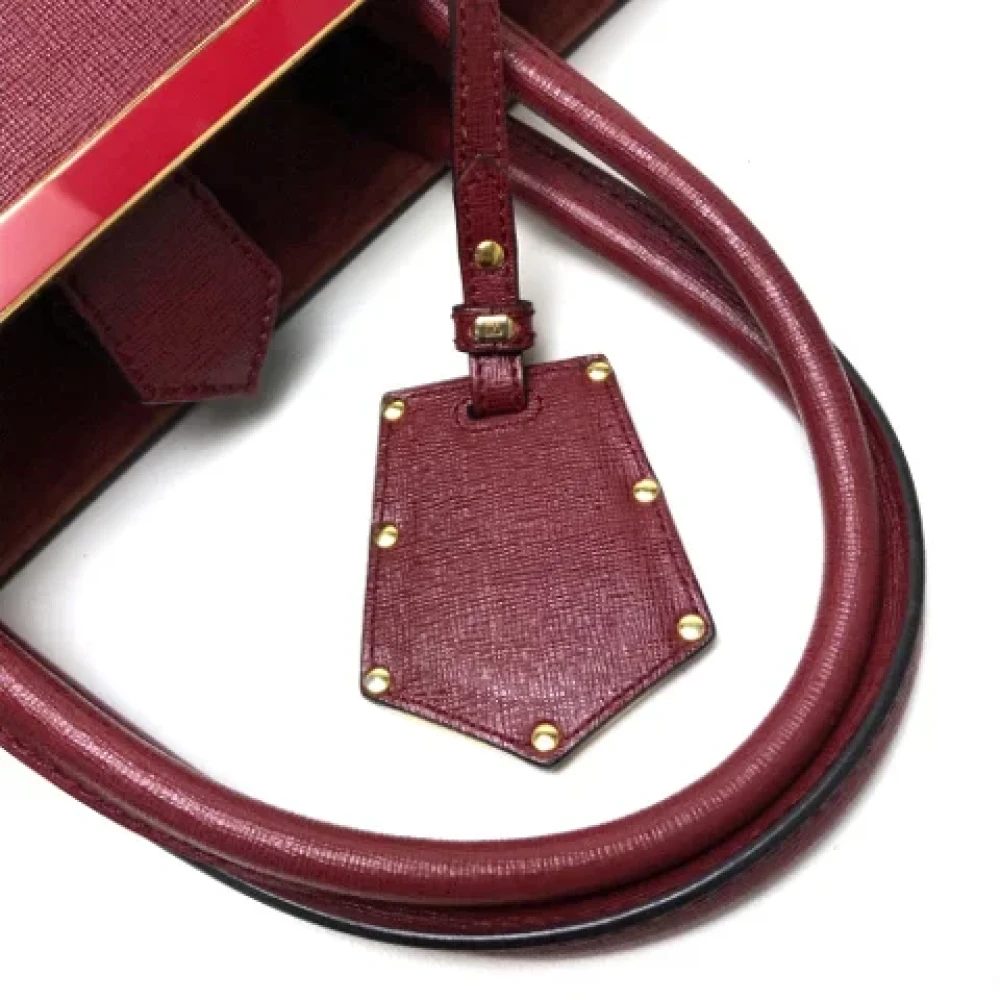Fendi Vintage Pre-owned Leather fendi-bags Red Dames