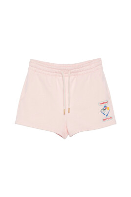 pink-logo-detail-drawstring-shorts