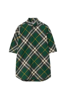 plaid-check-pattern-embroidered-polo-shirt