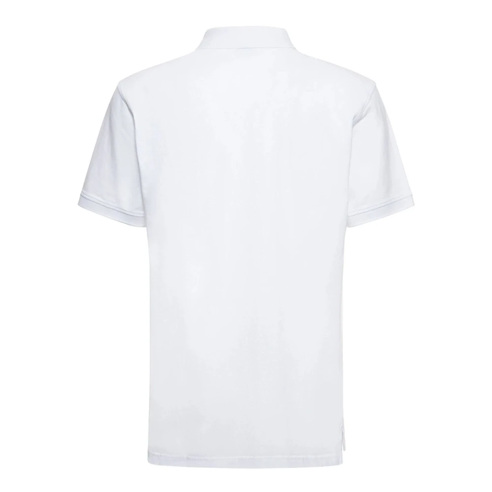 Kenzo Witte Bloemen Polo Shirt White Heren