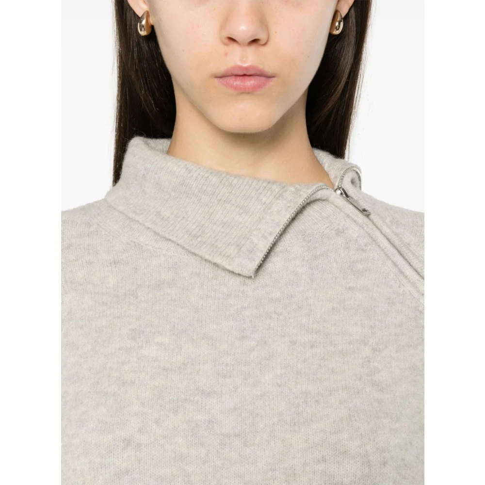 Isabel Marant Étoile Beige Ribgebreide Mini Jurk Beige Dames