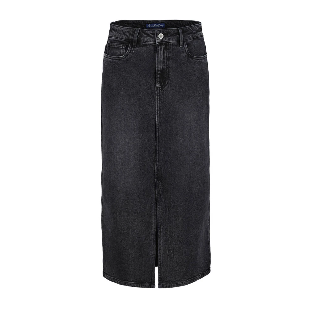 Red Button Zwarte Denim Sibelle Rok Black Dames