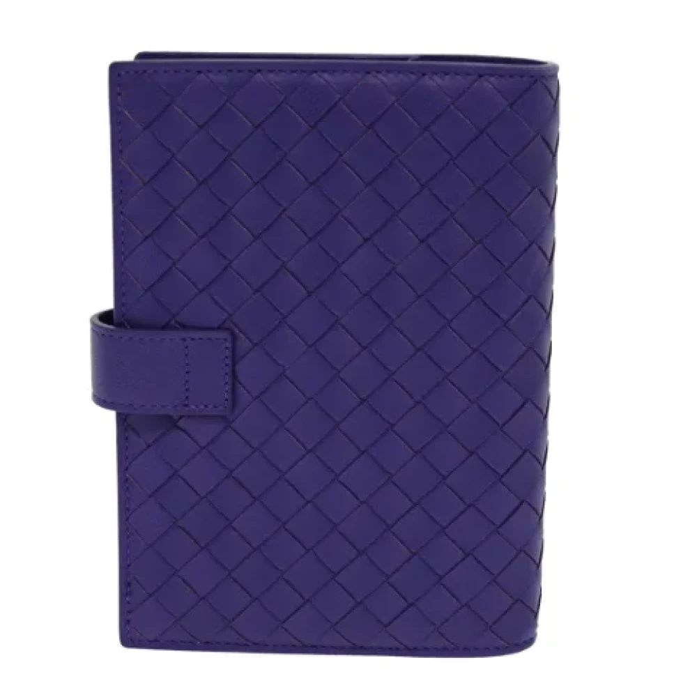 Bottega Veneta Vintage Pre-owned Leather wallets Purple Dames