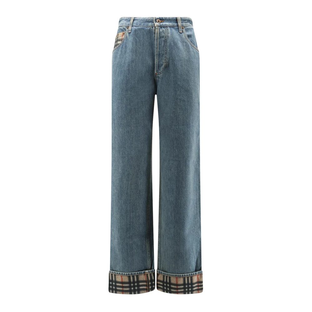 Burberry Men's Blue Wide Jeans, W32, Dexter Jeans