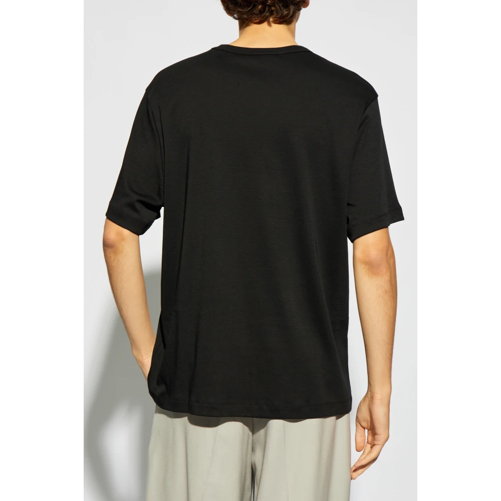 Helmut Lang T-shirt met logo Black Heren